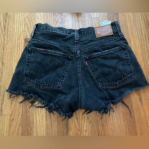 levis black jean short